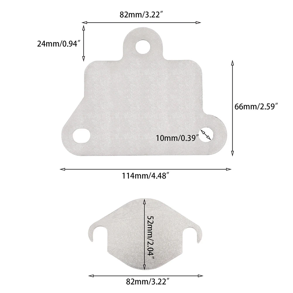 2pcs EGR Cooler Plate Fit Set High Hardness Car Supplies For Mazda-BT-50 Blank AU