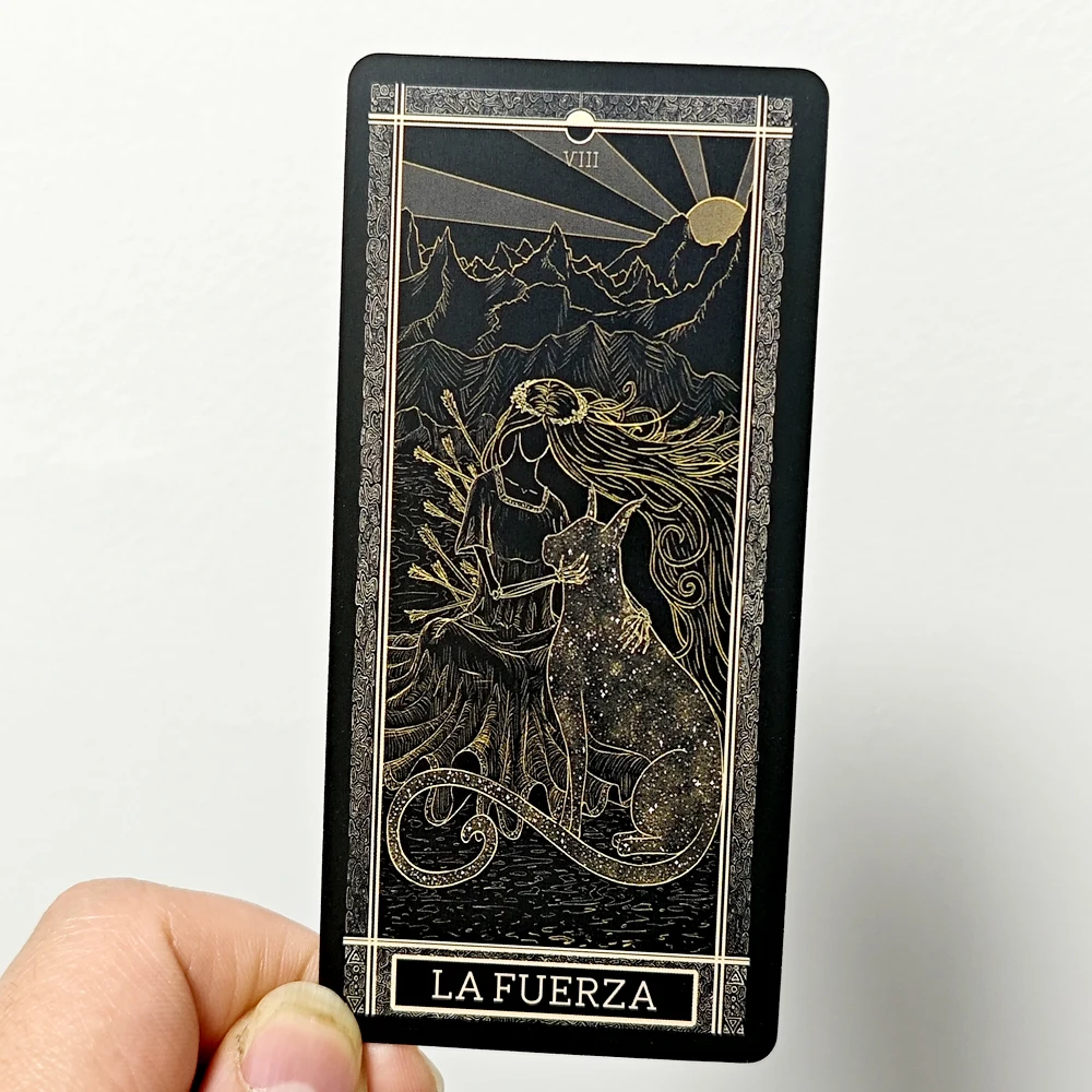 Baralho de tarô Kinner Um baralho de tarô tradicional de inspiração cosmicamente desenhado à mão completo com 78 cartas em língua espanhola Espanol