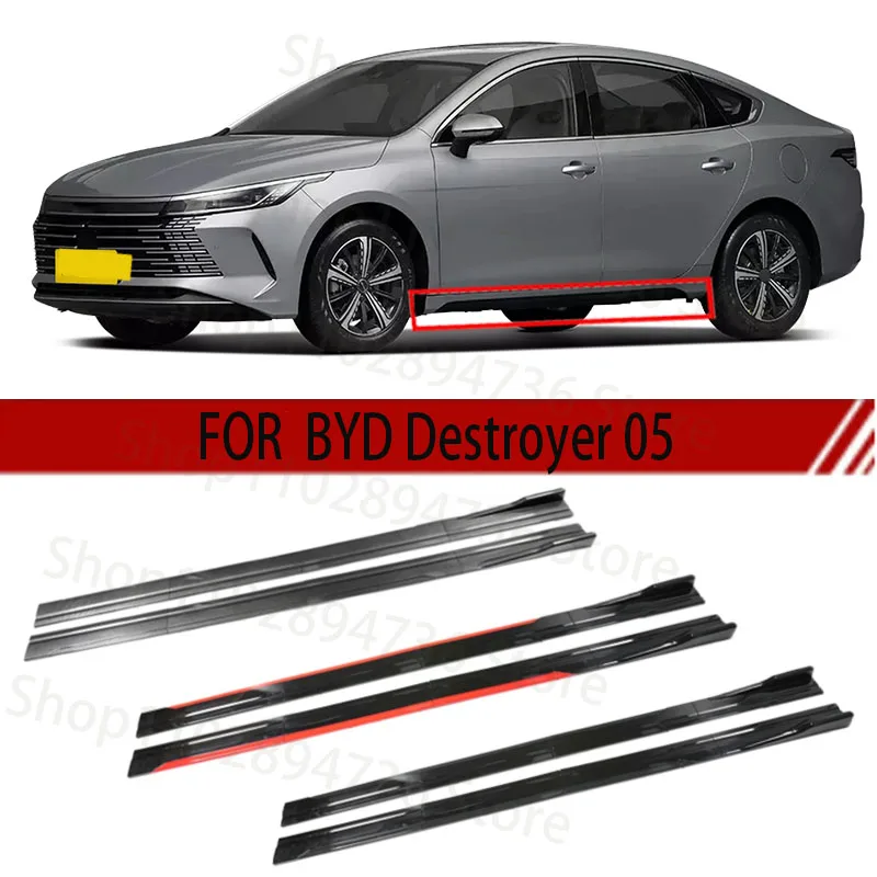 

FOR BYD Destroyer 05 2M Car Side Skirt Extension Plate Lip Separator Bumper 2.18M Racing Side Spoiler