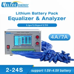 2~24S 7A 4A batteries tester for Lipo/Lifepo4/LTO Intelligent Automatic Equalizer 1.5-4.5V batterry balancer maintenance/Repair