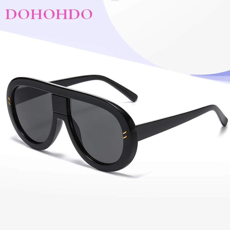 

Pilot Punk Personality Rivets Decorate Women Sunglasses Oversized Men Sunglass Driving Outdoor Sports Trend Eyewear UV400 Lentes