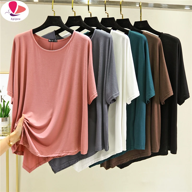 2024 New Short Sleeve Irregular T shirt Female Summer Korean Thin Wear Slimming Shirt Loose Bottoming Shirt T-Shirts Tee Tops