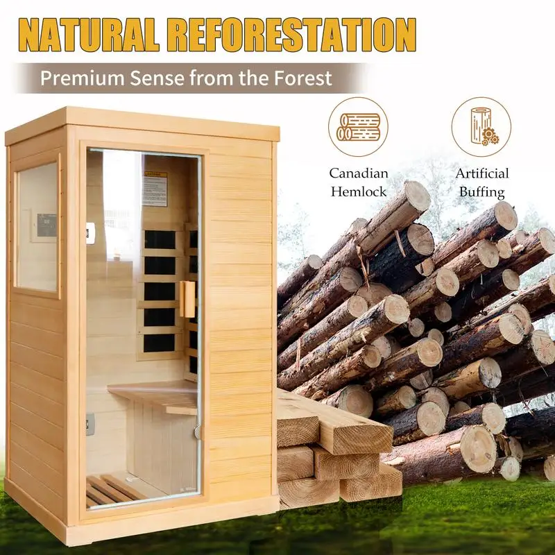 Single Infrared Sauna Room for Personal Use – Portable and Efficient Heat Therapy Solution