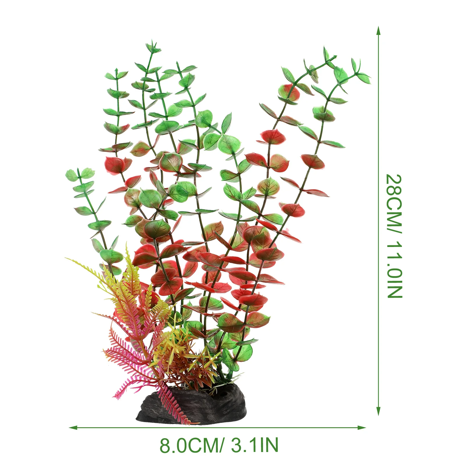 

2Pcs Aquarium Plant Artificial Fish Tank Decoration Lifelike Vivid Replaceable Wear Resistant Aquarium Accessories