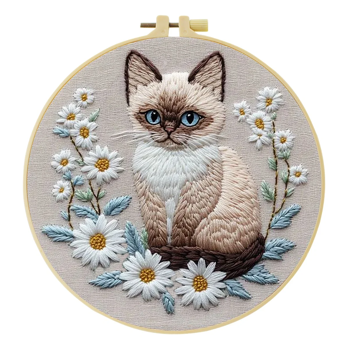 Neues DIY Tier-Stickerei-Set für Anfänger, Heim-Nähhandwerk-Kit, Stickerei-Set, Geschenk-Muster, Handgemachte Dekoration – Detail 4