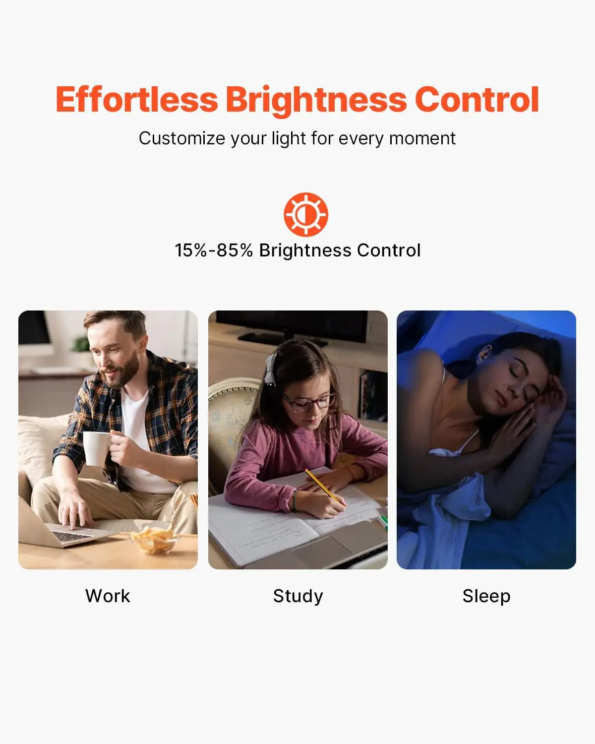 Smart Dimmer Switch, Wi-Fi 2.4GHz, Dimmable Smart Switch with Tempered Glass Touch Panel, 15% to 85% Stepless Dimming