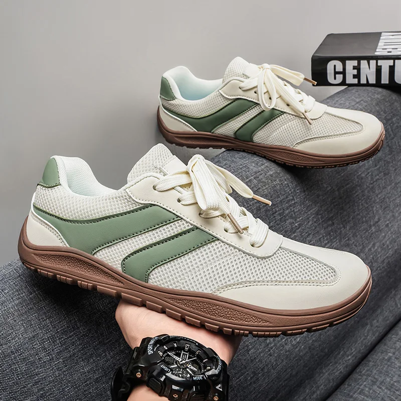 

New Wide-toe Men's Shoes Casual Soft Sole Wide-Toe Shoes Walking Sneakers Breathable Mesh Comfortable Barefoot Shoes Big Size 48