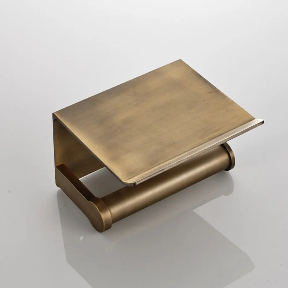 

2 in 1 Space Aluminum Tissue Holder with Phone Shelf Mobile Phone Storage Rack for Bathroom Toilet Paper Roll Holder Tissue Roll