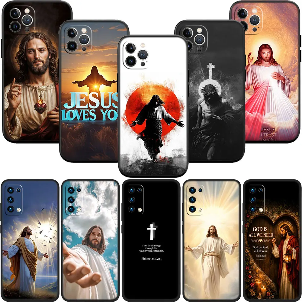 MN14 Cross Jesus Christ Shell Phone Case for Samsung Galaxy S20 S21 S22 Ultra FE Plus A21S A22 A24 A25 A26 A30 A30S A31