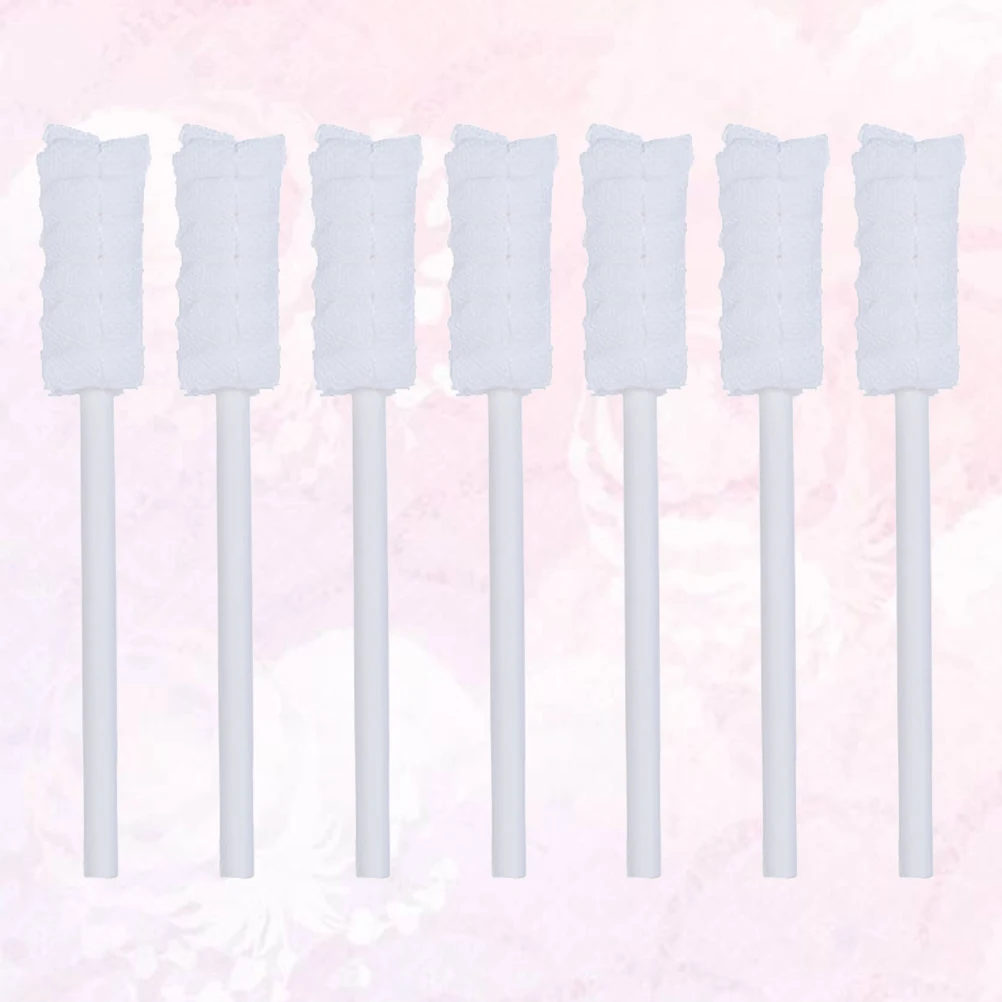 

10pcs Oral Care Cleaning Gauze Baby Mouth Swabs Disposable Dental Brush For Boys Girls White Safe Absorbent Mouth Trainer Brush