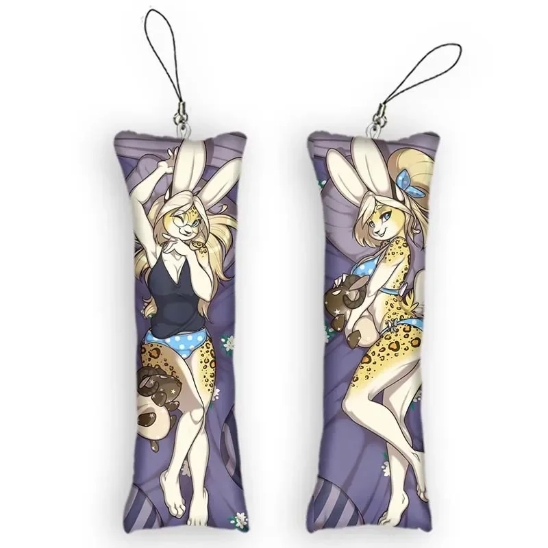 

Chi Dakimakura Mini Keychain Funny Anime Key Chain Furry Small Pillow Pendant Birthday Gift Backpack Pendant Ornament