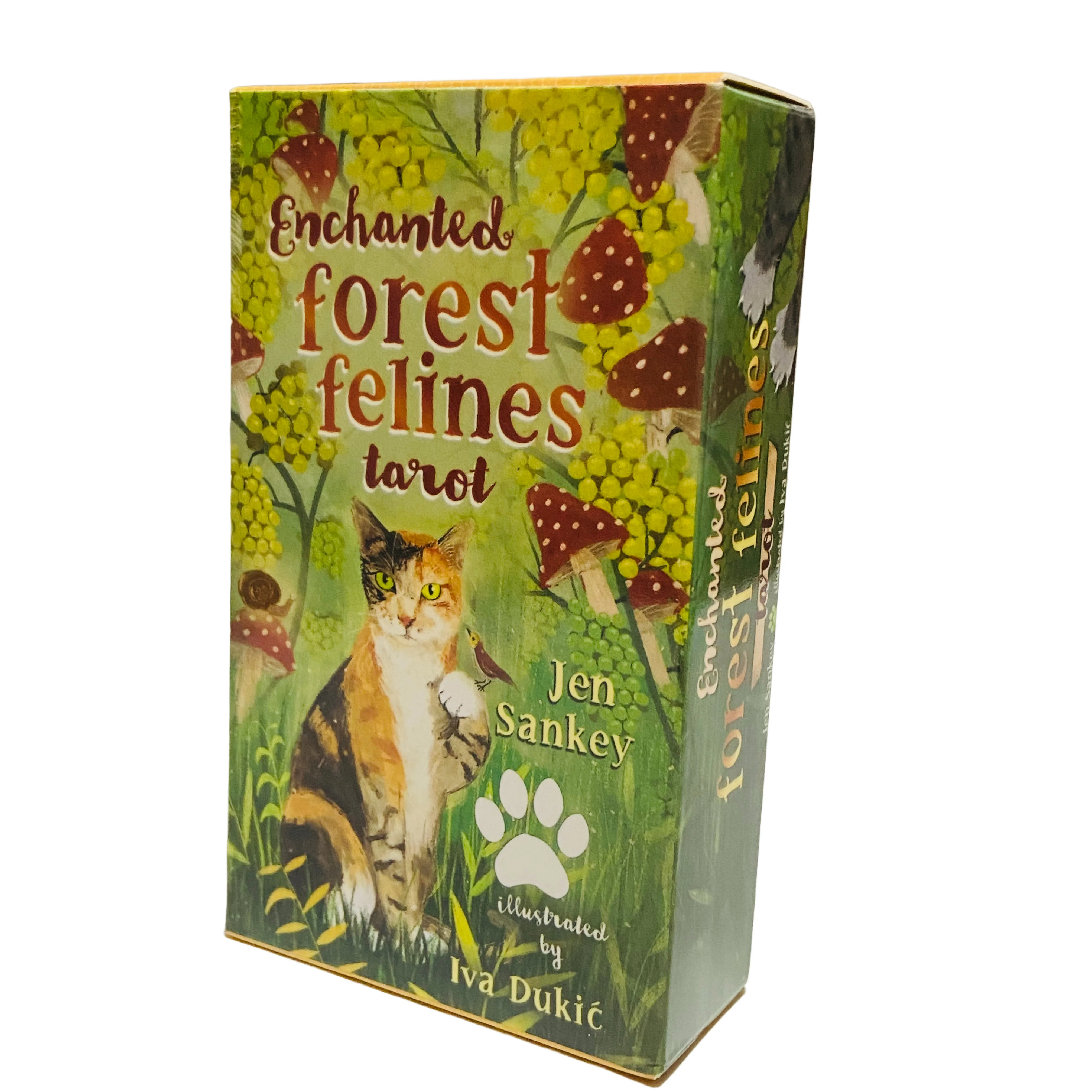Enchanted Forest Felines Tarot Cards 78Pcs The Power of Cat-omancy Cute Kitten Tarot Cards for Cat Lovers