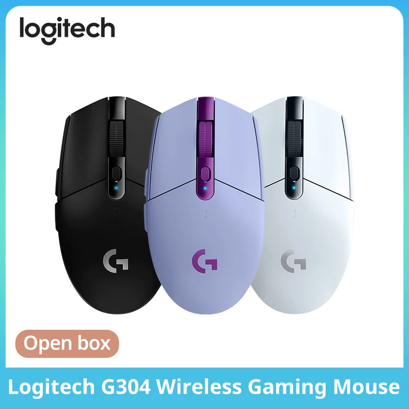 

Беспроводная игровая мышь Openbox Unpack Logitech G304 G305, портативная для планшетных ПК, геймеров, Обновление 2,4 ГГц, USB-приемник