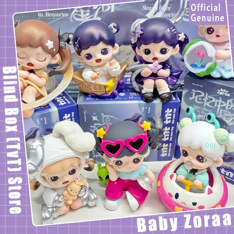 

Genuine Baby Zoraa Starry River In Memories Series Blind Box Cute Mini Doll Figurines Collection Desktop Ornament Fashion Gift