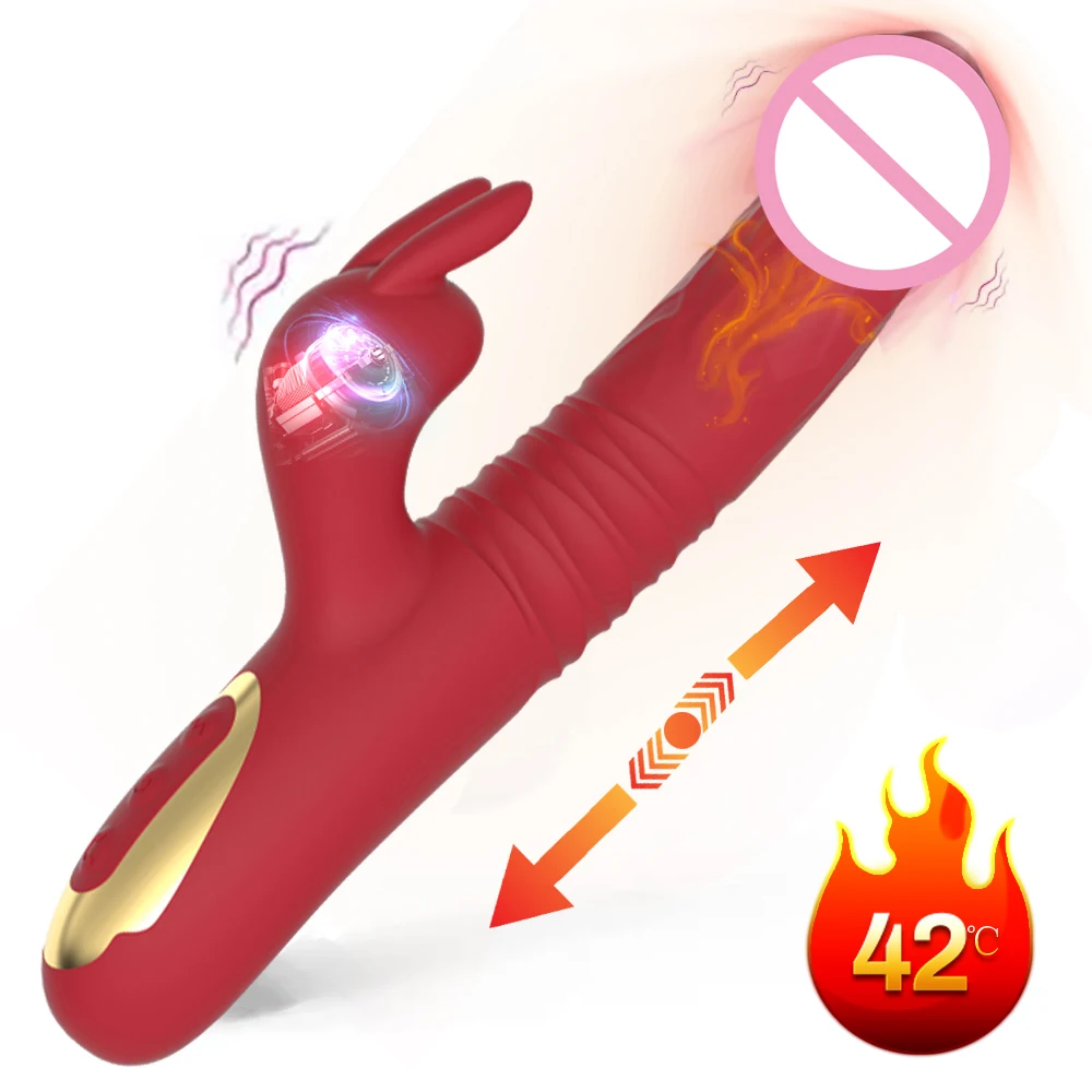 G Spot Rabbit Vibrator Sex Toys for Clitoris Stimulation Waterproof Dildo Vibrator Powerful Vibrations Dual Motor Stimulator