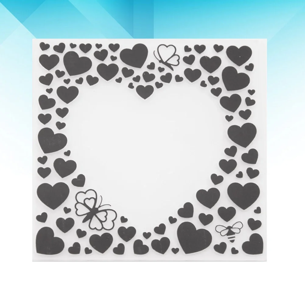 

Easy-Use Embossing Dies Plastic Heart Template for DIY Scrapbooking Paper Crafts Themed Invitations Album Decor