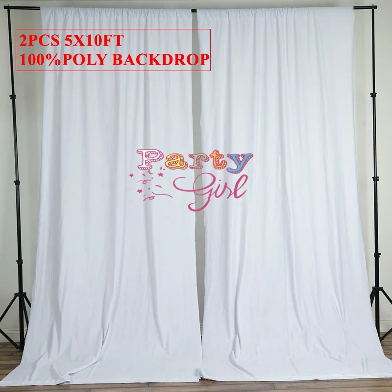 

Polyester Panel Wedding Backdrop Curtain Stage Background Photo Booth Our Door Wedding Event Party Decoration