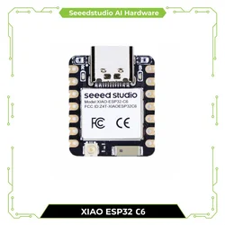 Seeed Studio XIAO ESP32C6-2.4 GHz WiFi 6, Bluetooth 5.3, Zigbee Thread (802.15.4), ESP Rain Maker, AWS IoT, Microsoft Azure
