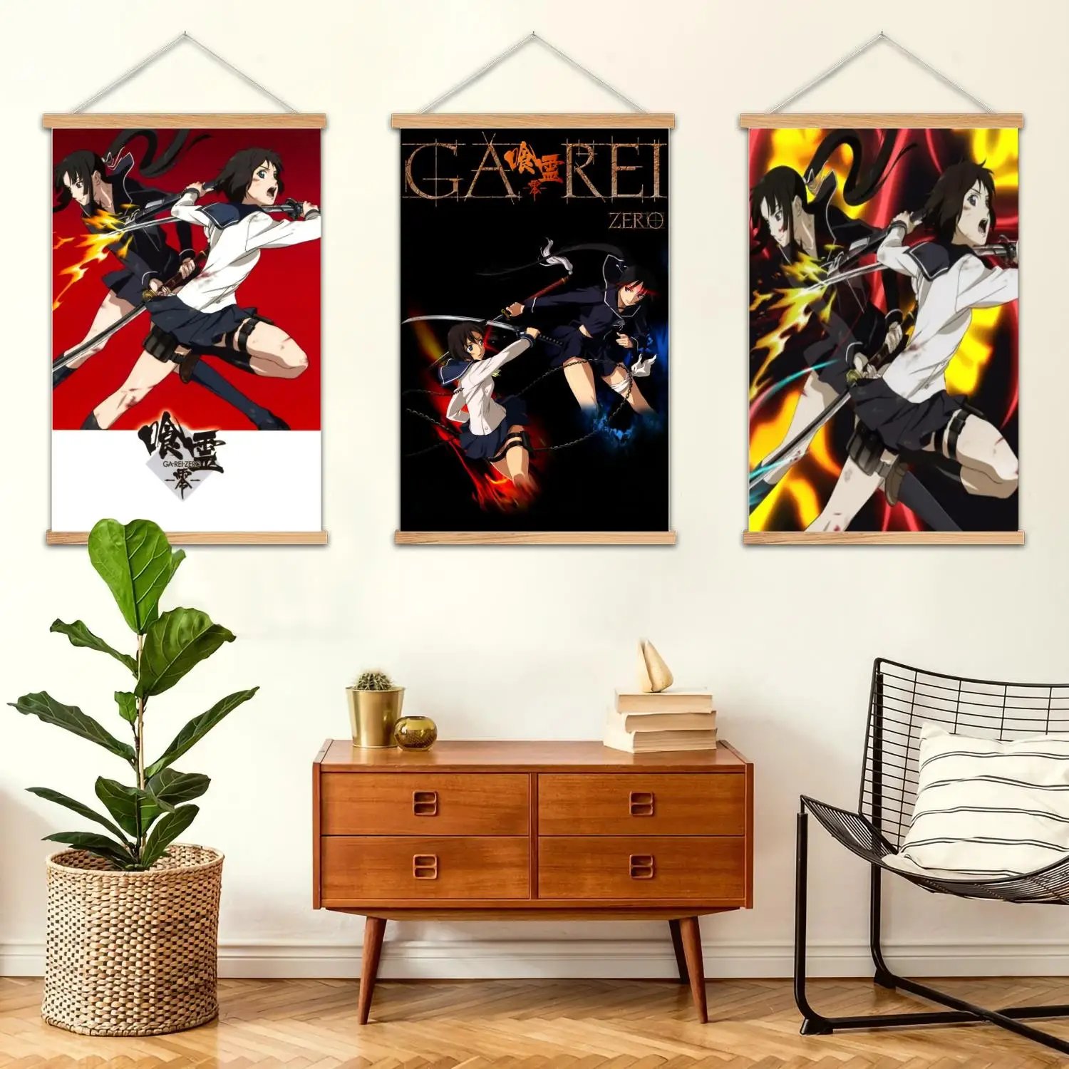 Rei Zero Cartoon gerahmtes Wandgemälde, Leinwandkunst, Poster und Wandkunst, moderne Familienschlafzimmerdekoration, dekorative Gemälde