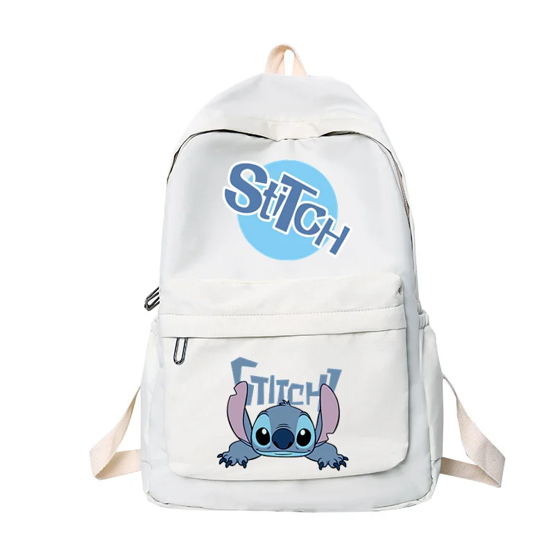 Disney Lilo & Stitch Youth Backpack 2024 Popular Simple Large Capacity School Bag Fashion Multifunctional Cartoon Cute Backpacks