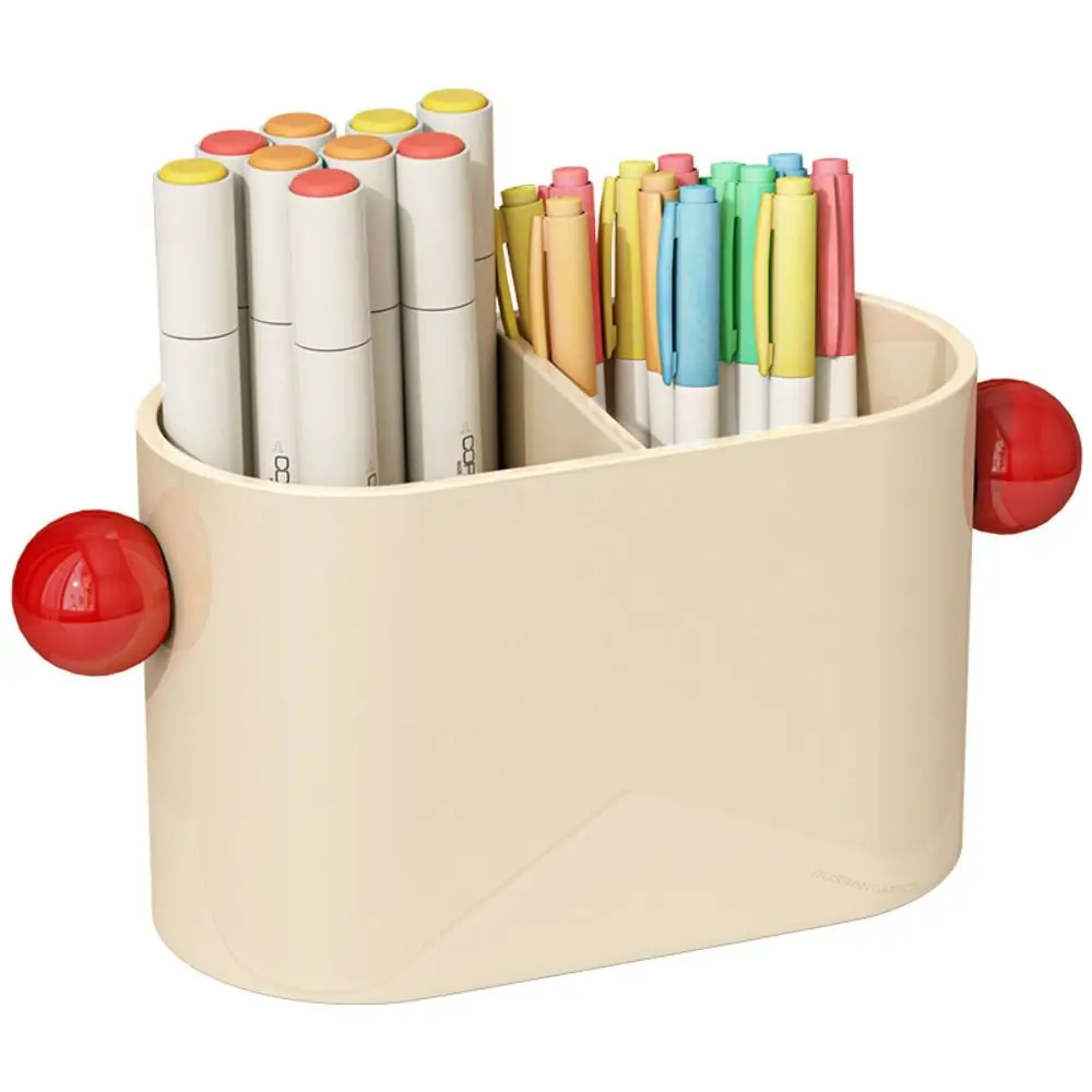 Large Capacity Marker Pen Storage Box Tabletop Storage Simple Pen Pencil Holder Durable Desktop Organizer Makeup Storage