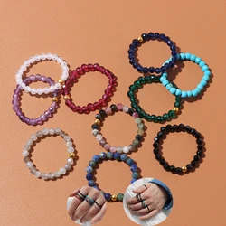 Bagues en Pierre Naturelle à Facettes pour Homme et Femme, Bracelet CitroBead, Bijoux de Festival de Mariage Faits à la Main, Vente en Gros, 3mm