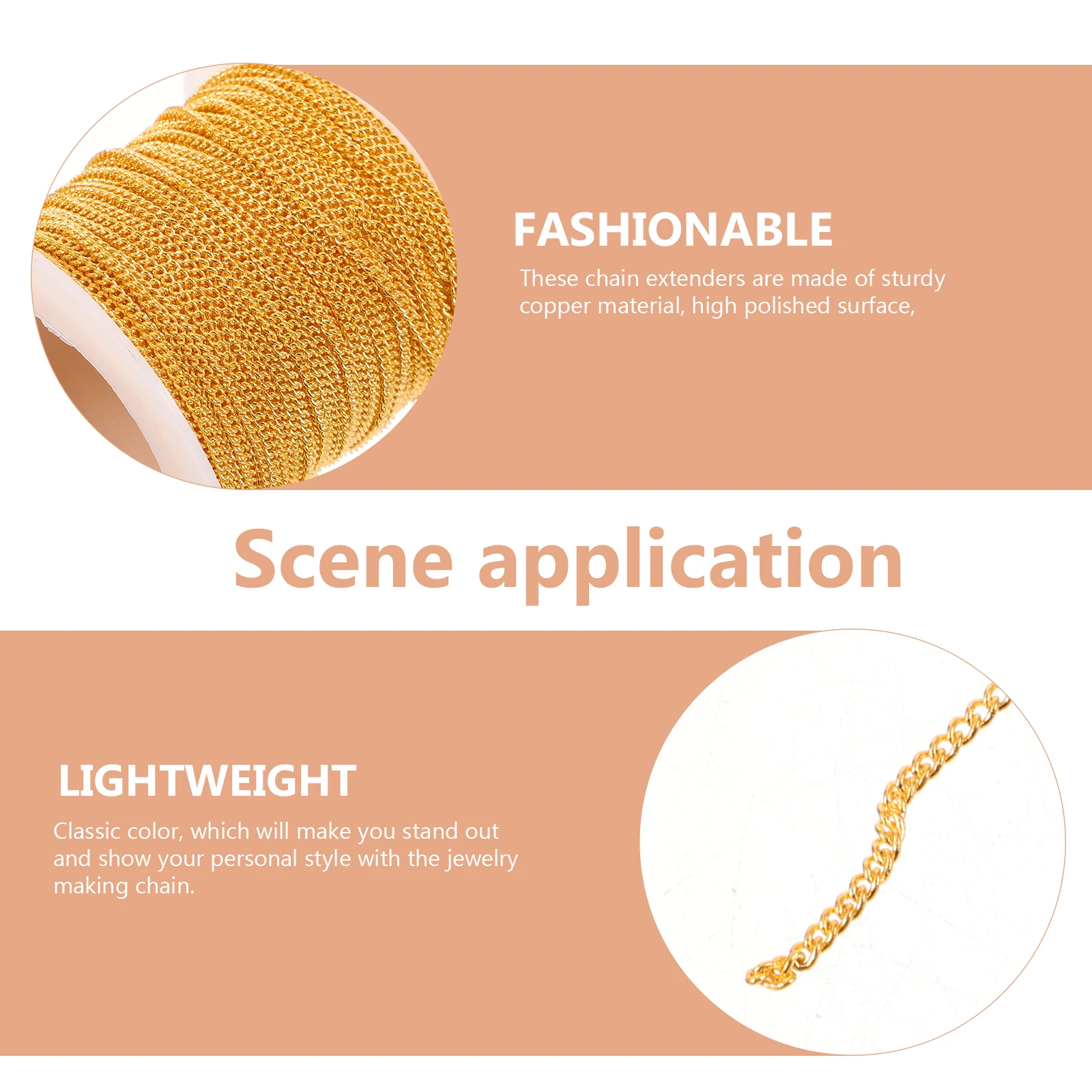 

1 Roll Extenders Bracelet Extension Making Supplies Necklace Extender Diy Bracelet Chains For Necklaces Jewelry Diy Chain For