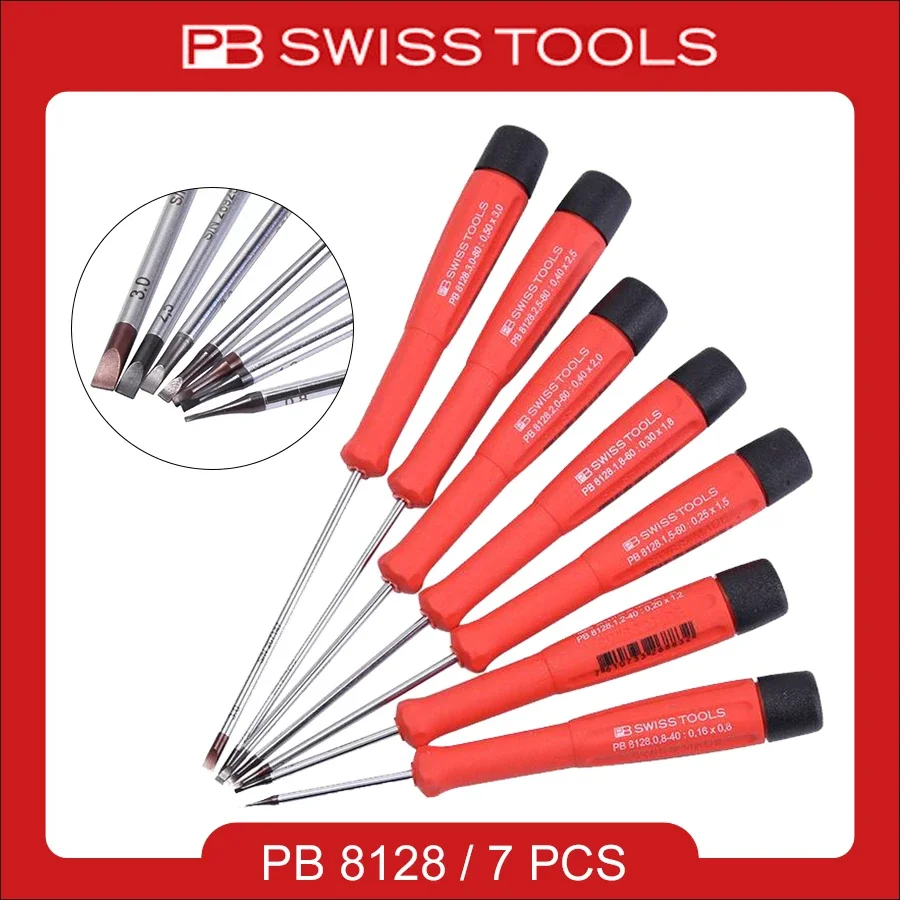 

PB 8128 Series SWISS 1PCS Precision Slotted Screwdriver Electronic Repair Hand Tool Mobile Phone Repair Screw Driver hand tools