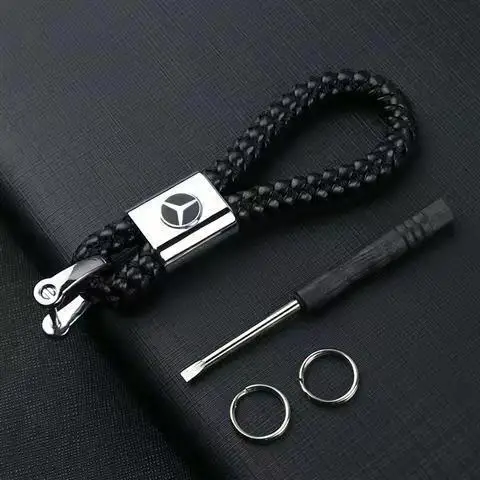 Car Braided Keychain Holder Auto Key Rope Keyring for Mercedes Benz New B/C/E Class A Class C200L GLC GLK New CLA GLA