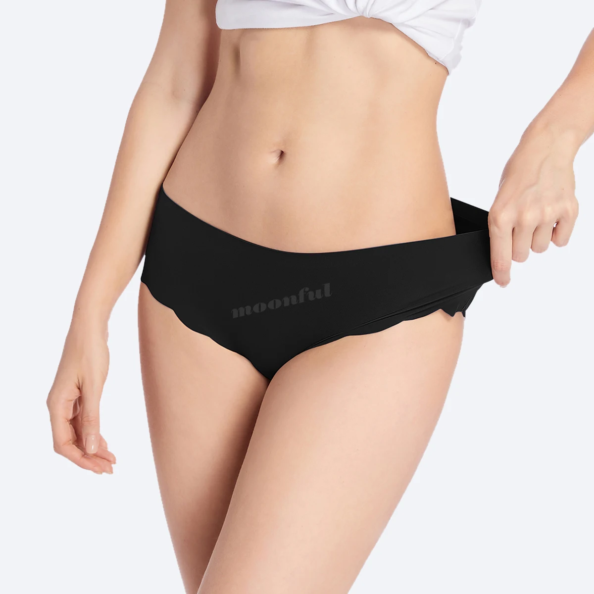 Culotte menstruelle sans couture pour femme, sous-vêtement absorbant,culottes menstruelles femme flux abondant, taille basse culotte regles