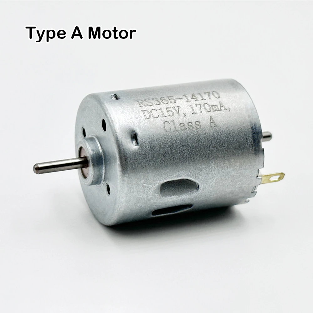 DC 6V 12V 24V RS-365 Double Shaft Carbon Brush Motor 2400-10300RPM Strong Magnet High Torque for Sweeper Side Sweep Accessories