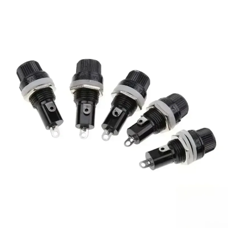 10 A 250 V Gewinde-Schraubverschluss, plattenmontierte Sicherungshalter, 5 Stück, 2025 VCQ für 5 x 20