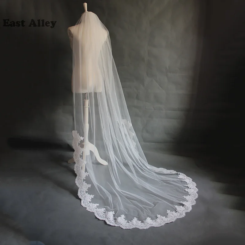 Voile de mariée élégant avec peigne, Long de 2M, accessoires de mariage