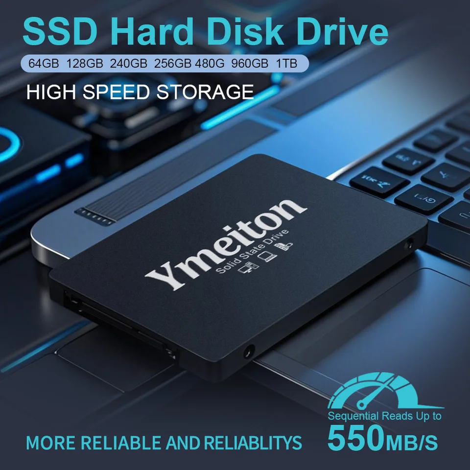 Ymeiton 2-10PCS SSD Custom 120GB 240GB 480GB 960GB Internal Sata3