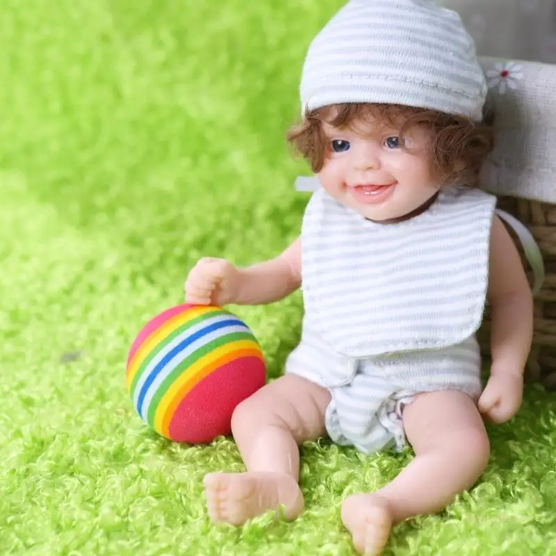 Y4UD 15cm Washable Life Like Baby Handheld Reborns Toy for Photoshooting