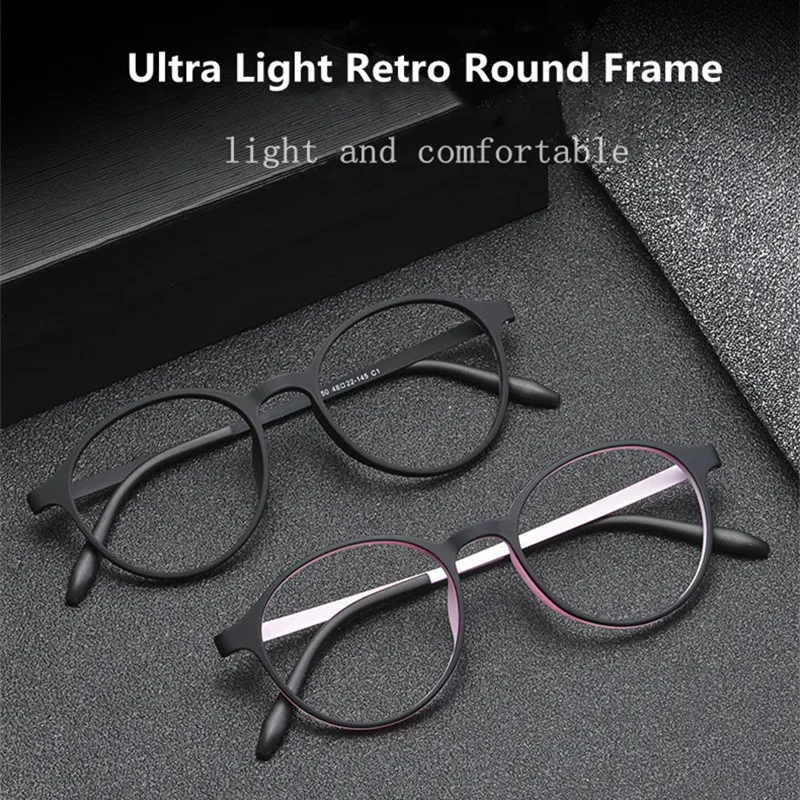 New Round FramePhotochromic Reading Glasses Men Women Anti Blue Light Presbyopia Eyeglasses + 0 0.5 0.75 1.25 1.75 2.25 2.75 5.0