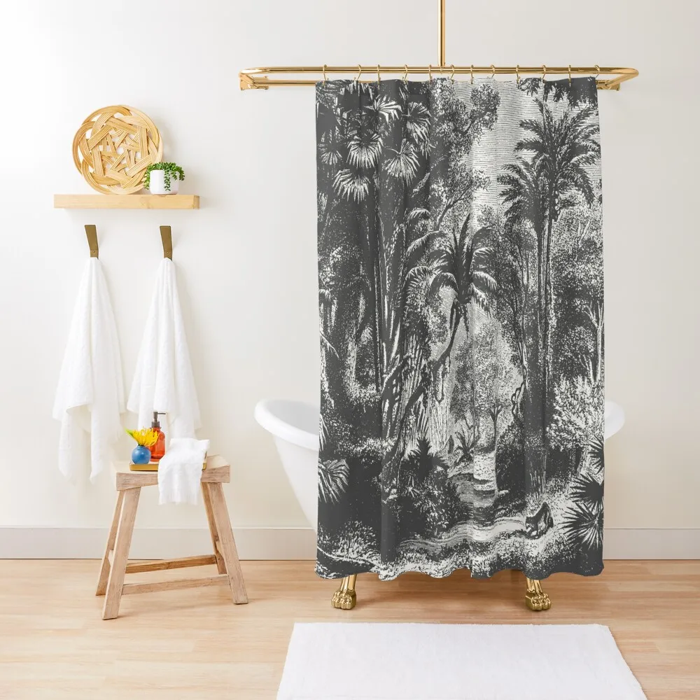 

Indian Jungle Shower Curtain Toilet Accessories Bathroom Bathroom Accessory Funny Shower Bathroom Deco Curtain