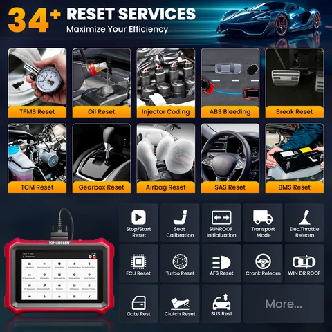 [Пожизненное бесплатное обновление] KINGBOLEN K8 PRO Elite Двунаправленный сканер OBD2 Кодирование ECU CANFD FCA Все системы диагностических инструментов