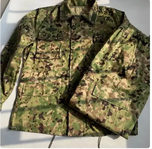 بدلة تمويه روديزية للرجال بنمط فليكتارن خلية النحل باللون الأخضر الربيعي للاستخدام الخارجي