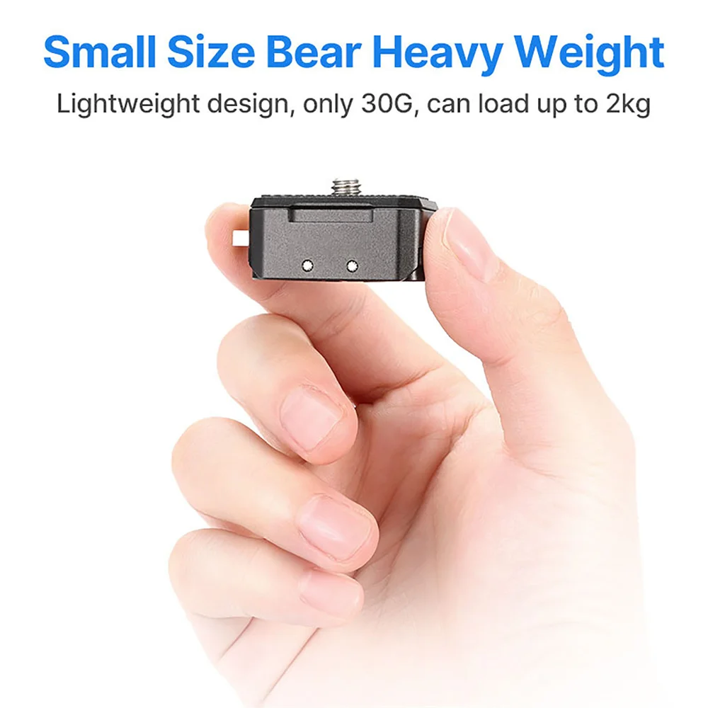 Supporto per treppiede a sgancio rapido per fotocamera adattatore per piastra QR DSLR Vlog Filmmaking kit di accessori rapidi per Gopro /Canon/Sony/Nikon/Osmo