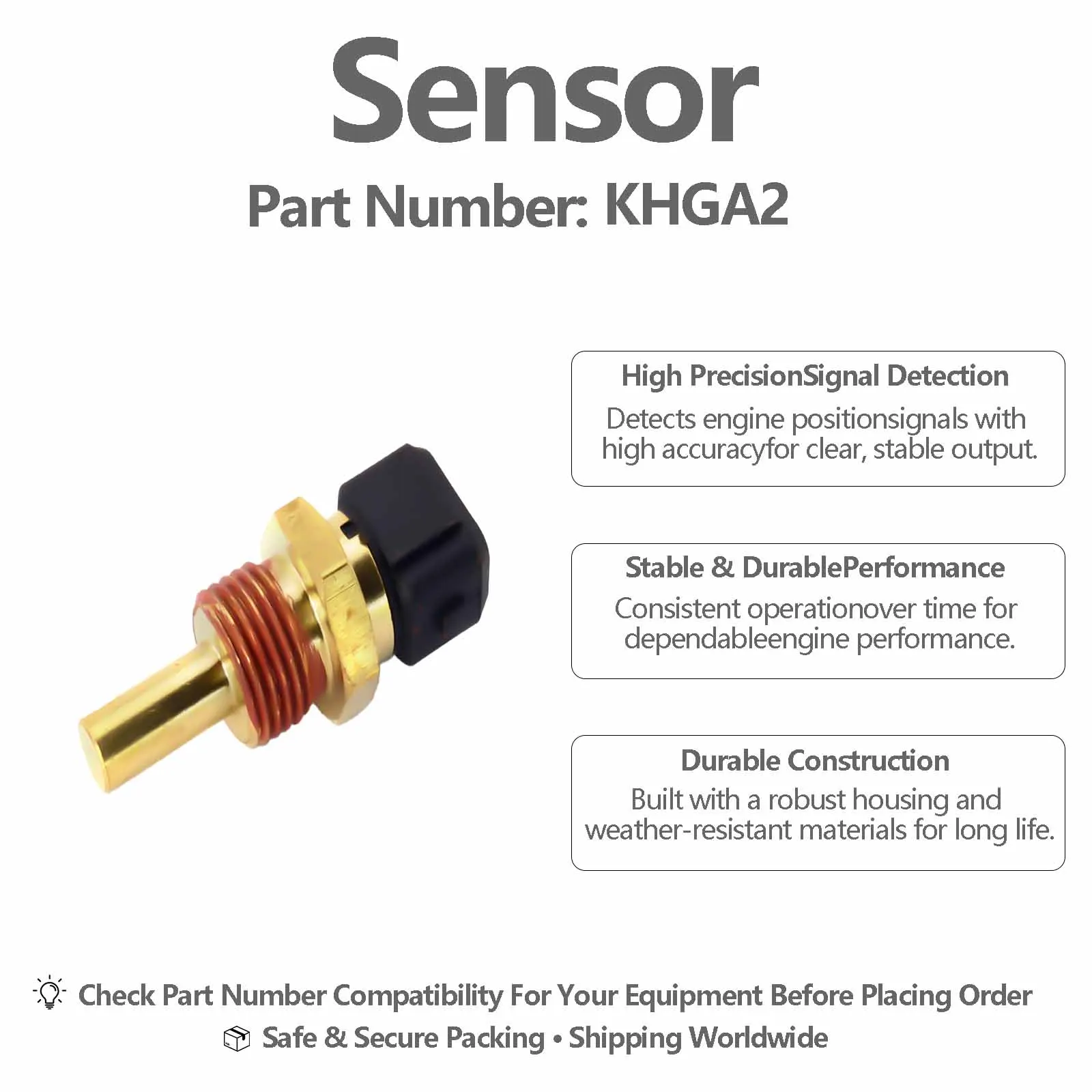 Water Temperature Sensor HM-A40019 For Doosan DH220-5 DH220-7 Excavators