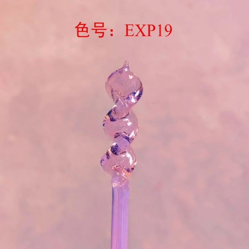 Exp19 Peach Girl Overweight Bubble Powder Burned Glass Color Material High Borosilicate Glass