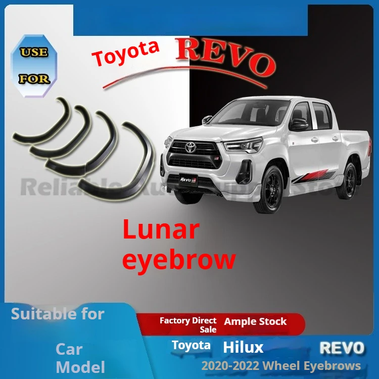 

For Toyota Hilux REVO 2020-2022 Fender Trim Strip Protective Molding Stylish Truck Auto Body Decoration Premium Quality Durable