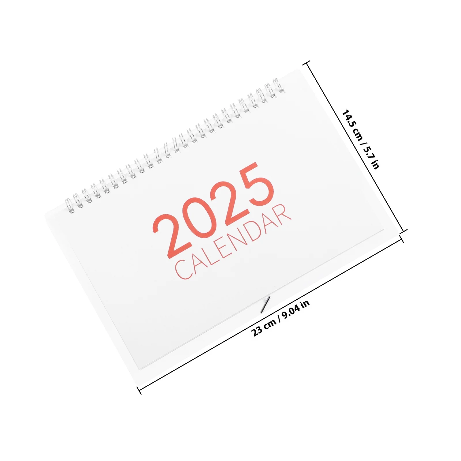 2025 Desktop Planner Calendar Simple Minimalist Design Large Fonts Monthly Overview Paper Construction Tabletop Desk