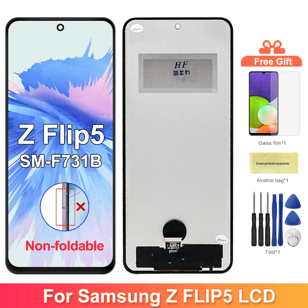 tft-per-samsung-z-flip5-sm-f731b-sm-f731u-sm-f731f-f731-sm-f731u-display-lcd-touch-screen-digitizer-assembly-sostituzione-testato