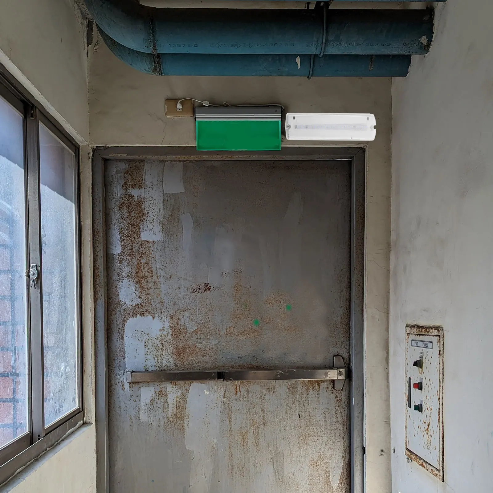 

Emergency Exit Sign Sturdy LED Emergency Light Easy Install for Supermarkets Businesses Safety Light Exit Sign