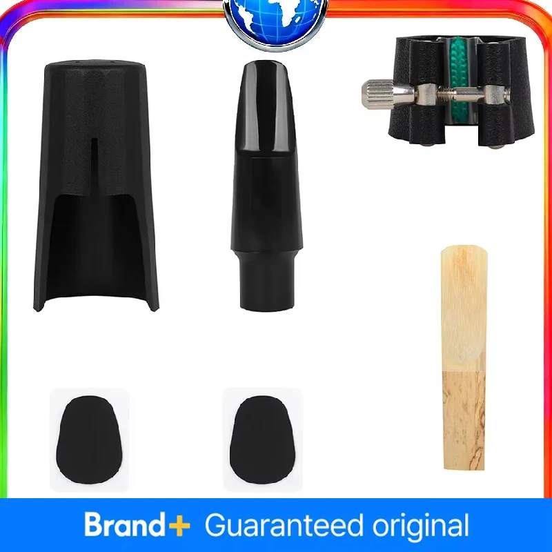 

Мундштук для тенор-саксофона, набор зажимов для головы, набор мундштуков для саксофона, аксессуары для музыкальных инструментов, зажим + трость + 2 зубчатые подушечки