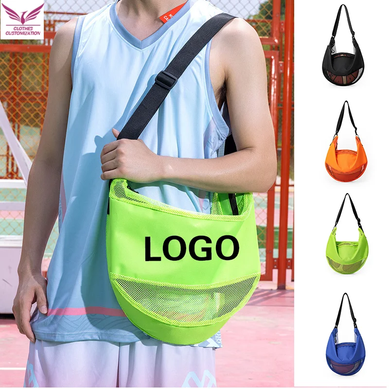  Large Capacity Basketball Bag custom logo Portable Drawstring Basketball bag Print name Outdoor Sports Football Tennis Traini