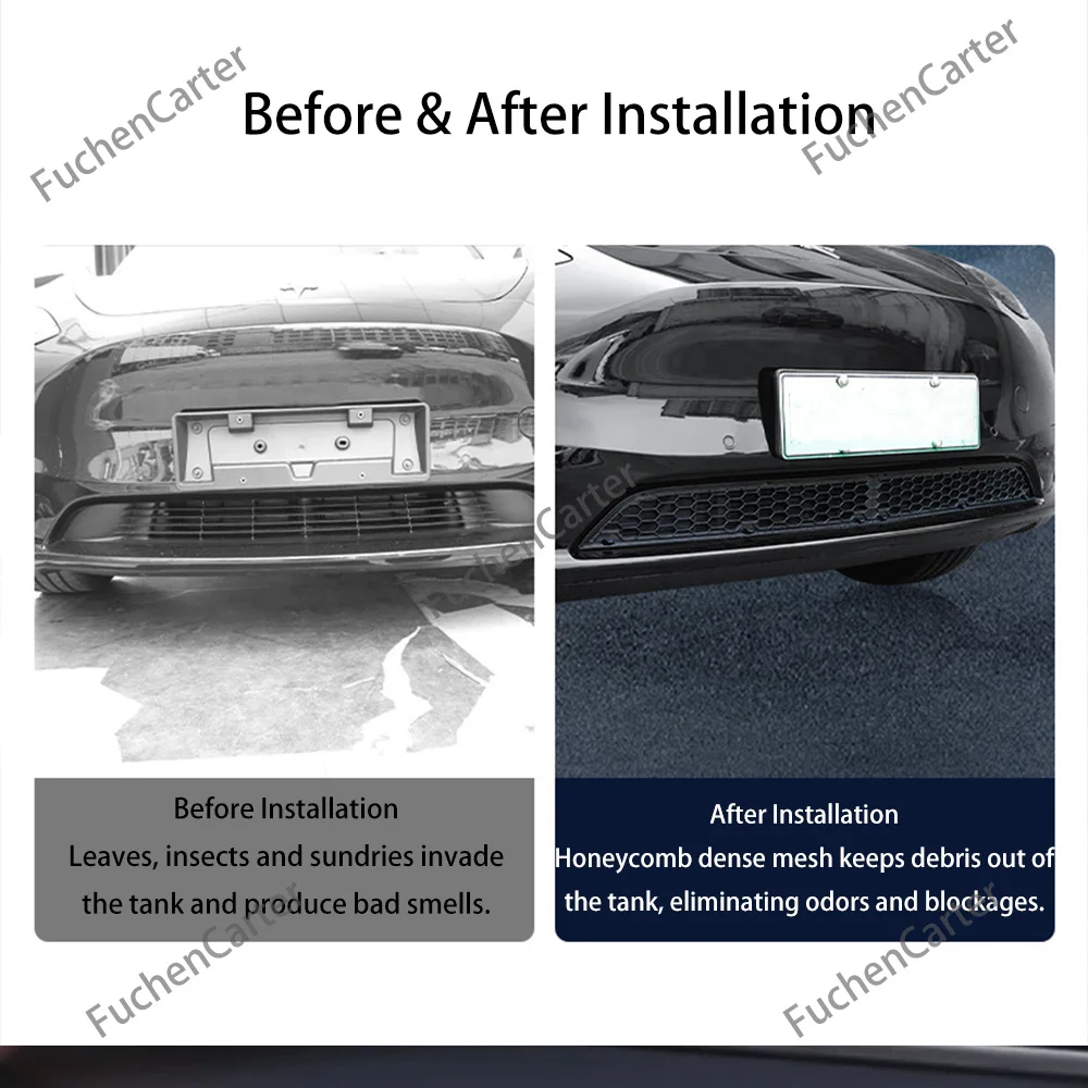 Custom Fit Front Bumper Inner Vent Anti-Dust Insect Screen Car Radiator Grille Protector Accessories 2026 Tesla Model YL view 4
