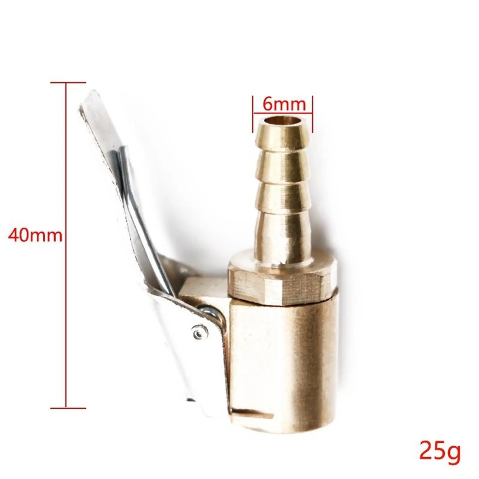 Generic Tire Air Chuck with Clip Adapter,Tire Inflator Hose Adapter,No Leakage Brass Locking Tire Inflator Nozzle Connect